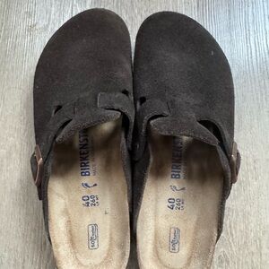 Birkenstock Boston Clogs - Mocha 40 Narrow